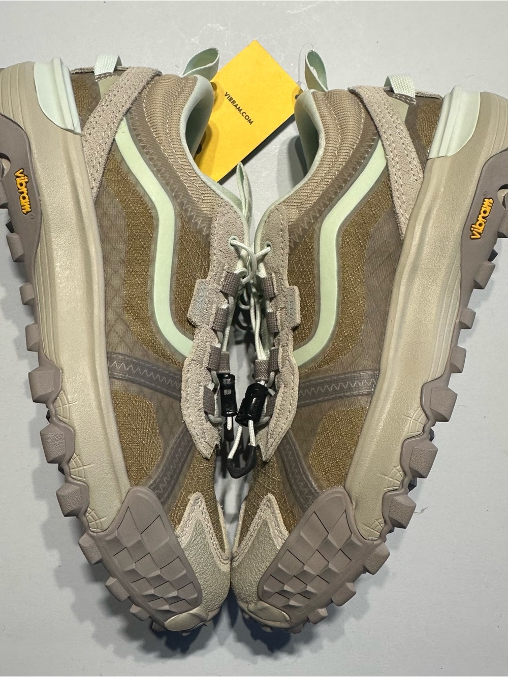 Vans Crosspath XC Men's Sz 6 Women's Sz 7.5 Peyote Beige Mint Green Hiking Shoes - Picture 1 of 8